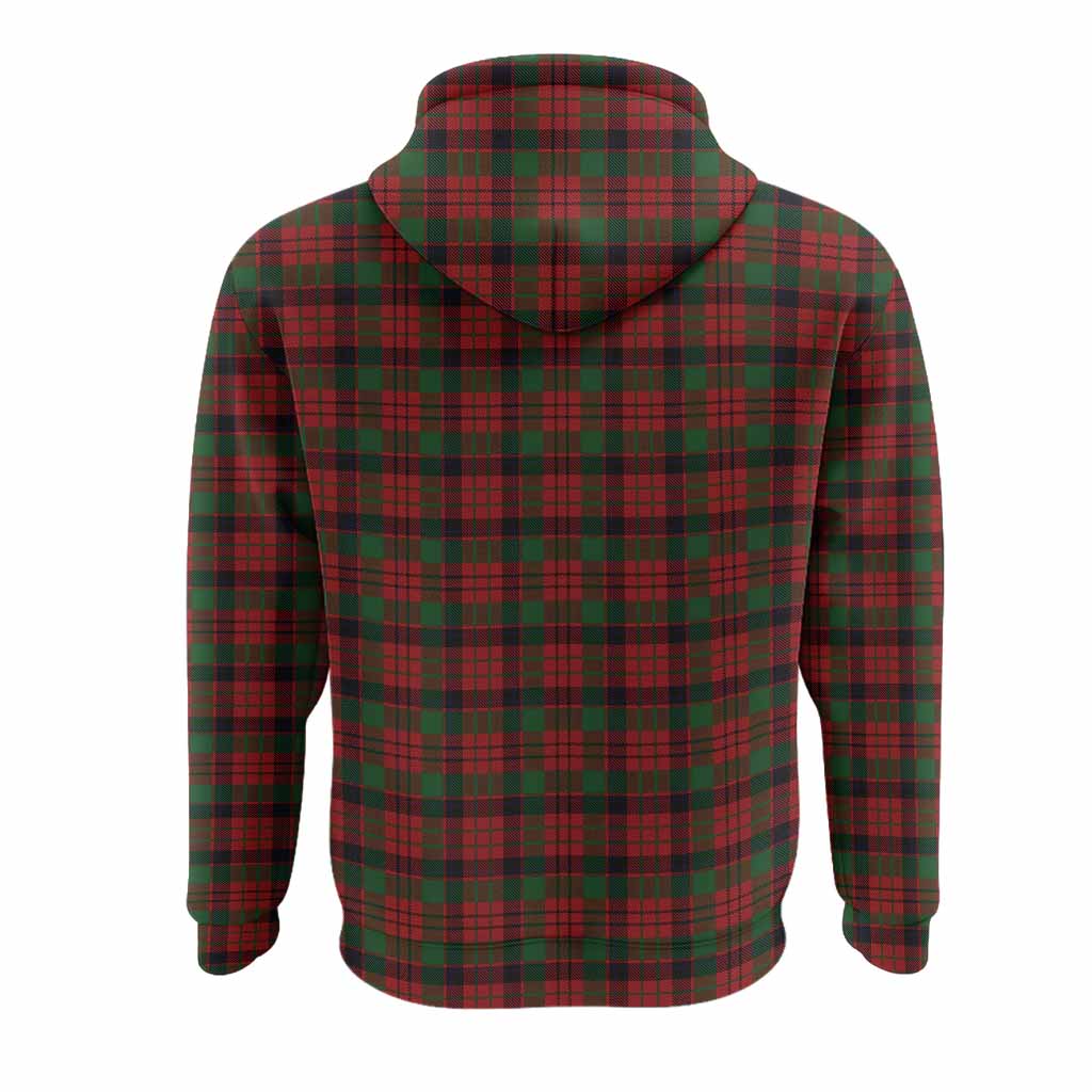 MacNicol (McNicol) Tartan Crest Hoodie Ferocious Lion Style
