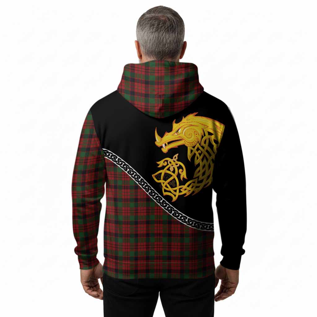 MacNicol (McNicol) Tartan Crest Hoodie Legendary Dragon Knot Half Style