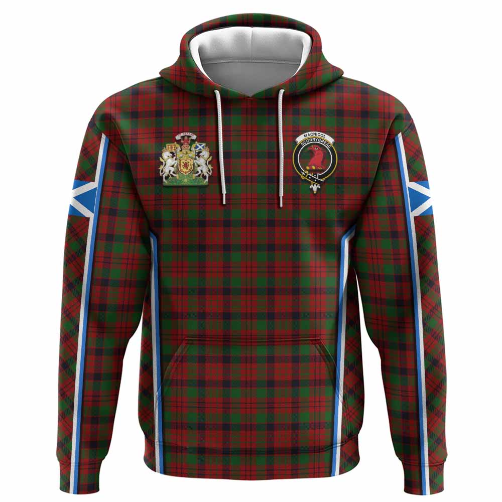 MacNicol (McNicol) Tartan Crest Hoodie Scotland Coat of Arm Flag Style - Tartan Vibes Clothing