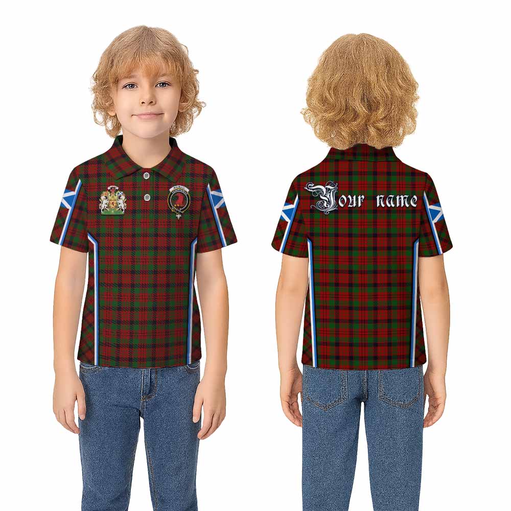 MacNicol (McNicol) Tartan Crest Kid Polo Shirt Scotland Coat of Arm Flag Style - Tartan Vibes Clothing