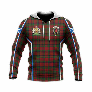 MacNicol (McNicol) Tartan Crest Knitted Hoodie Scotland Coat of Arm Flag Style
