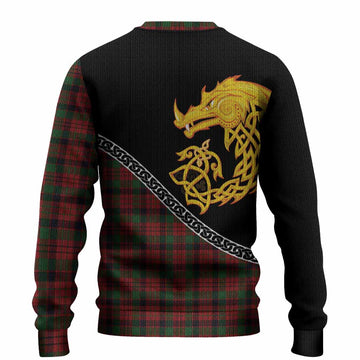 MacNicol (McNicol) Tartan Crest Knitted Sweater Legendary Dragon Knot Half Style