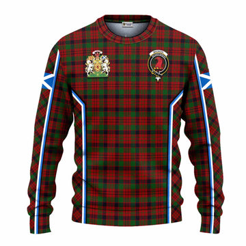 MacNicol (McNicol) Tartan Crest Knitted Sweater Scotland Coat of Arm Flag Style