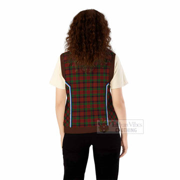 MacNicol (McNicol) Tartan Crest Knitted V-Neck Vest Scotland Coat of Arm Flag Style - Tartan Vibes Clothing