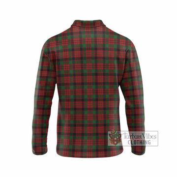 MacNicol (McNicol) Tartan Crest Long Sleeve Polo Shirt Ferocious Lion Style