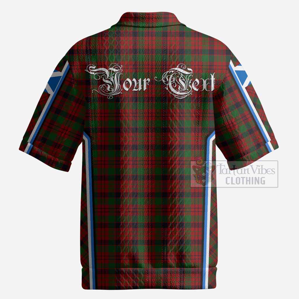 MacNicol (McNicol) Tartan Crest Men’s Polo Sweater Top Scotland Coat of Arm Flag Style