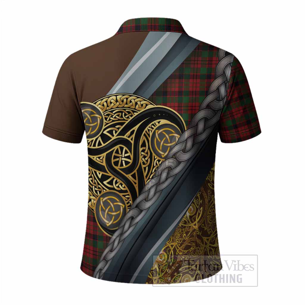 MacNicol (McNicol) Tartan Crest Polo Shirt Scottish Triskele Celtic