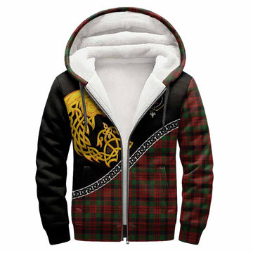 MacNicol (McNicol) Tartan Crest Sherpa Hoodie Legendary Dragon Knot Half Style