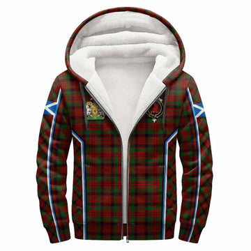 MacNicol (McNicol) Tartan Crest Sherpa Hoodie Scotland Coat of Arm Flag Style
