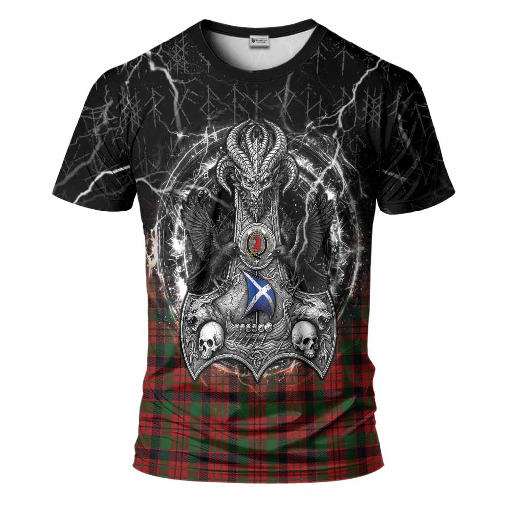 MacNicol (McNicol) Tartan Crest T-Shirt Celtic Odin's Raven Legacy