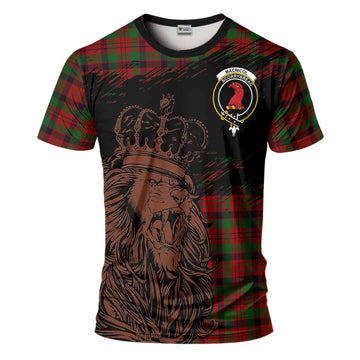 MacNicol (McNicol) Tartan Crest T-Shirt Crowned Lion Heritage Style
