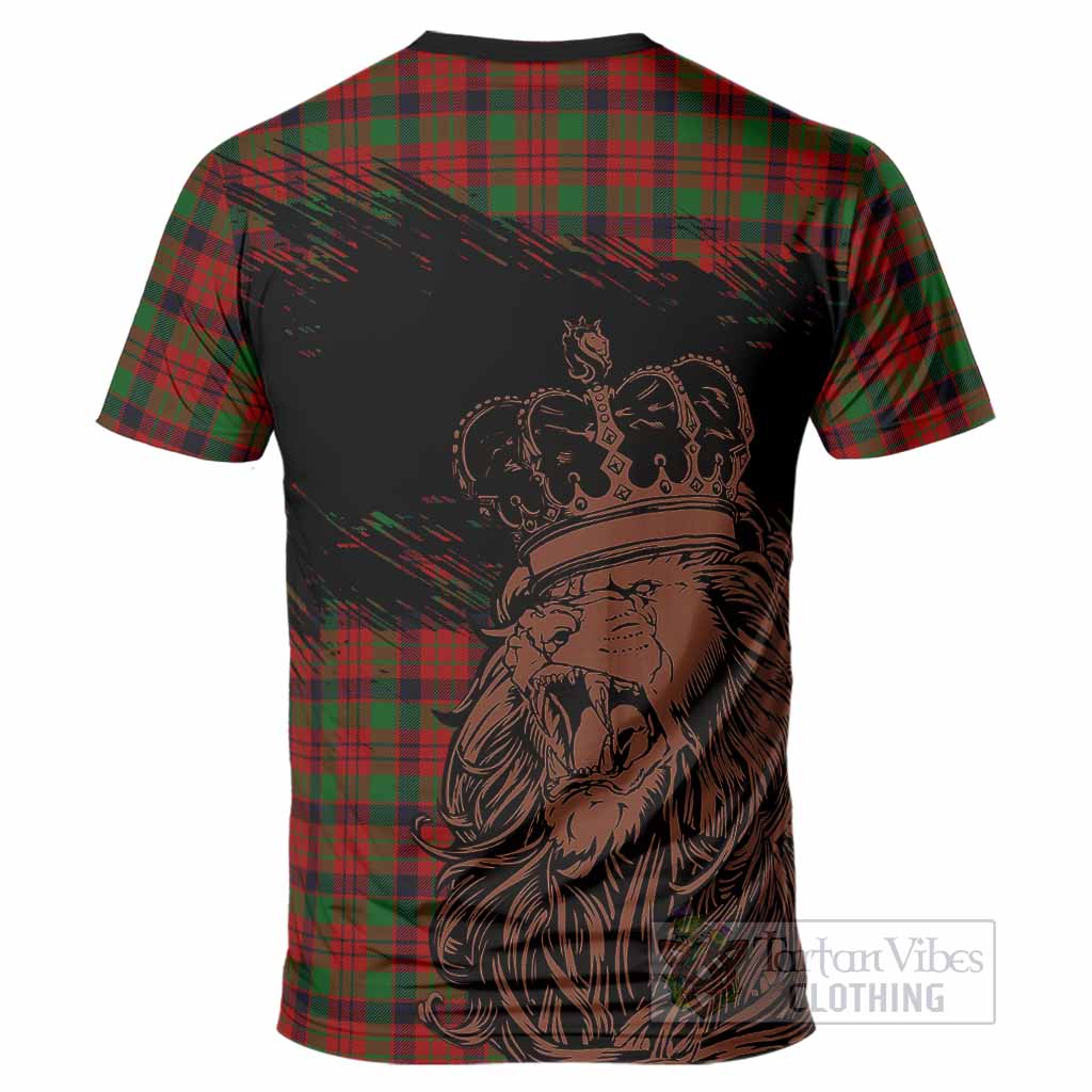 MacNicol (McNicol) Tartan Crest T-Shirt Crowned Lion Heritage Style