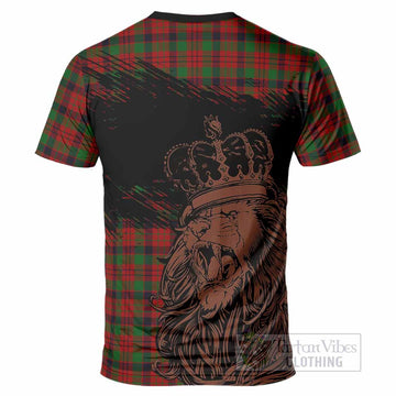 MacNicol (McNicol) Tartan Crest T-Shirt Crowned Lion Heritage Style