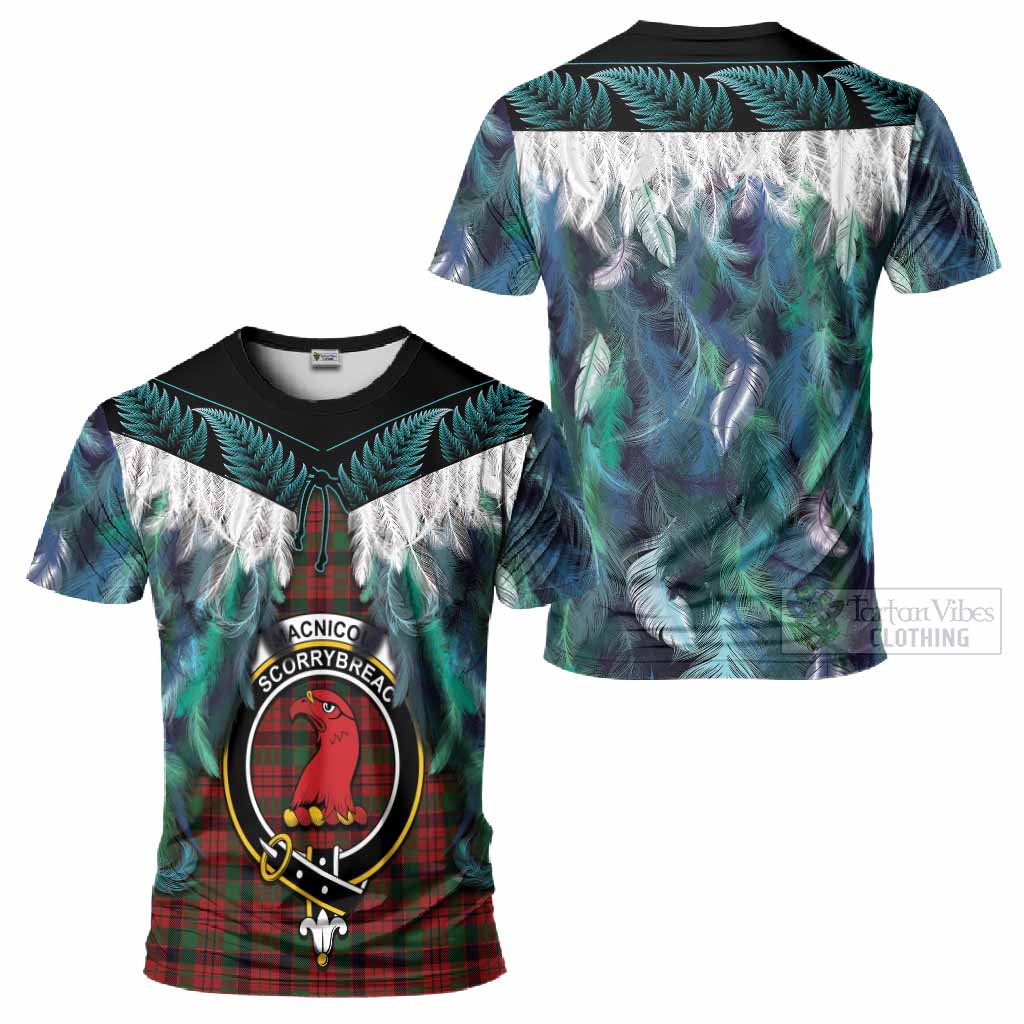 MacNicol (McNicol) Tartan Crest T-Shirt New Zealand Maori Korowai Cloak