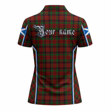 MacNicol (McNicol) Tartan Crest Women's Polo Shirt Scotland Coat of Arm Flag Style