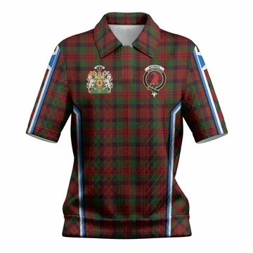 MacNicol (McNicol) Tartan Crest Women’s Polo Sweater Top Scotland Coat of Arm Flag Style