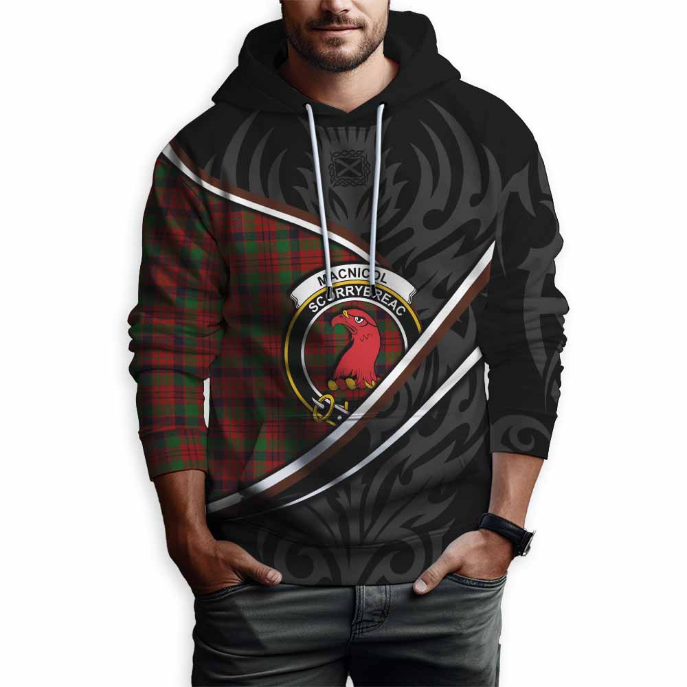 MacNicol (McNicol) Tartan Family Crest Hoodie Celtic Scottish Thistle Floral - Tartan Vibes Clothing