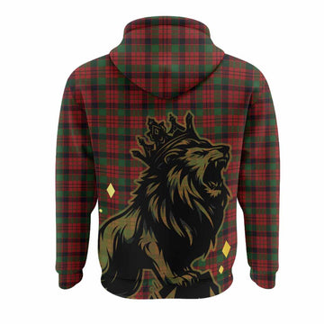 MacNicol (McNicol) Tartan Family Crest Hoodie Crowned Lion Roaring