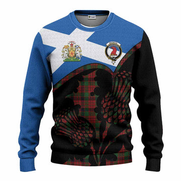 MacNicol (McNicol) Tartan Family Crest Knitted Sweater Scotland Thistle Floral Flag Style