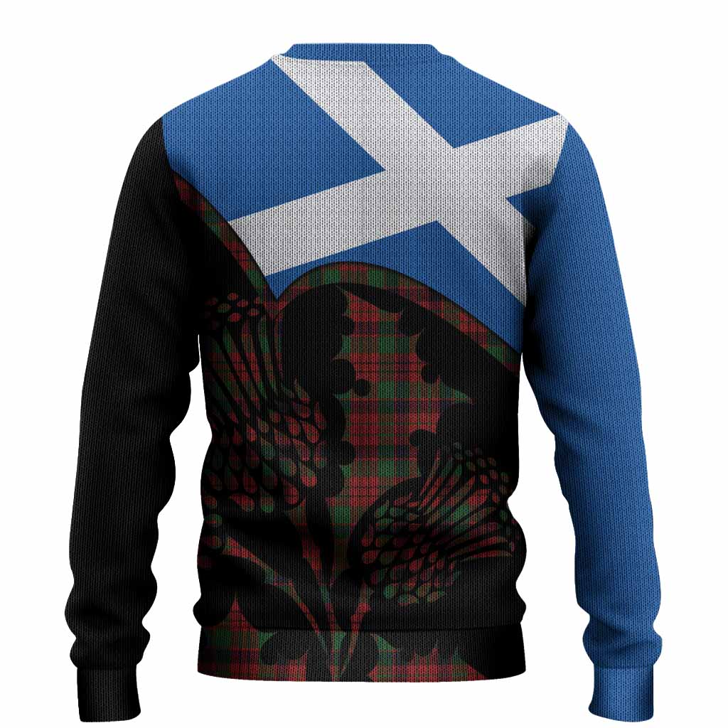 MacNicol (McNicol) Tartan Family Crest Knitted Sweater Scotland Thistle Floral Flag Style