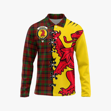MacNicol (McNicol) Tartan Family Crest Long Sleeve Polo Shirt Lion Rampant Honor