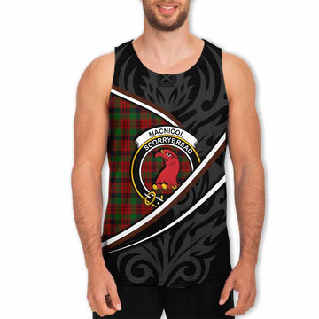MacNicol (McNicol) Tartan Family Crest Men Tank Top Celtic Scottish Thistle Floral