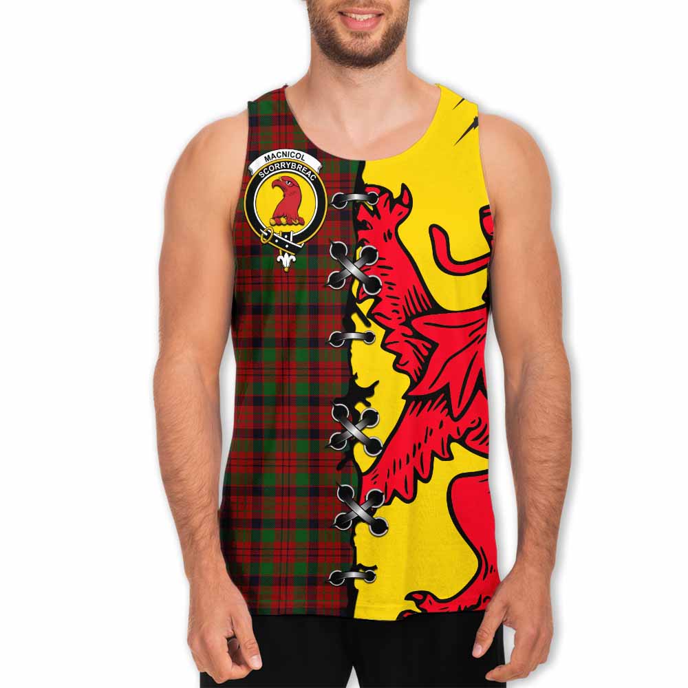 MacNicol (McNicol) Tartan Family Crest Men Tank Top Lion Rampant Honor - Tartan Vibes Clothing