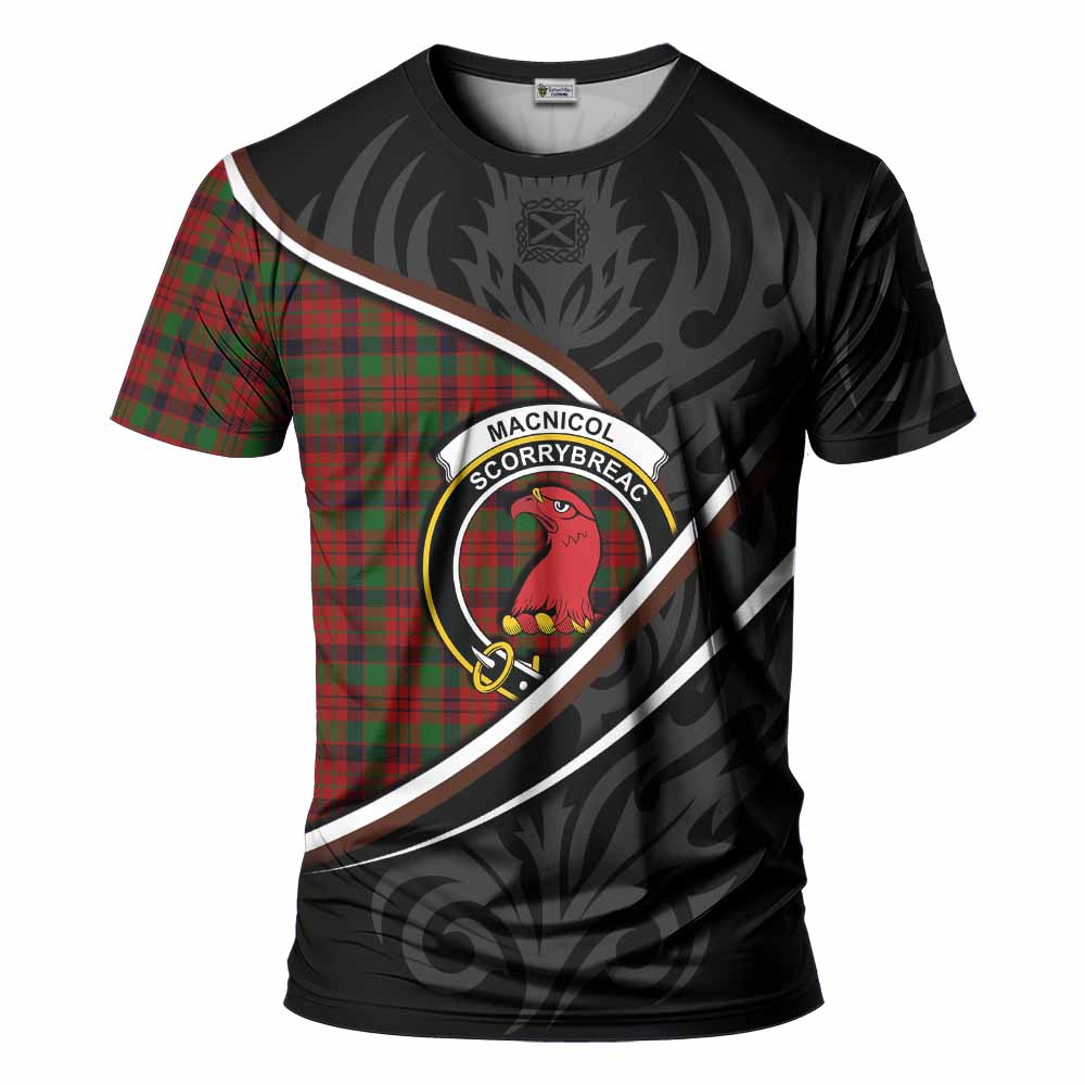 MacNicol (McNicol) Tartan Family Crest T-shirt Celtic Scottish Thistle Floral - Tartan Vibes Clothing