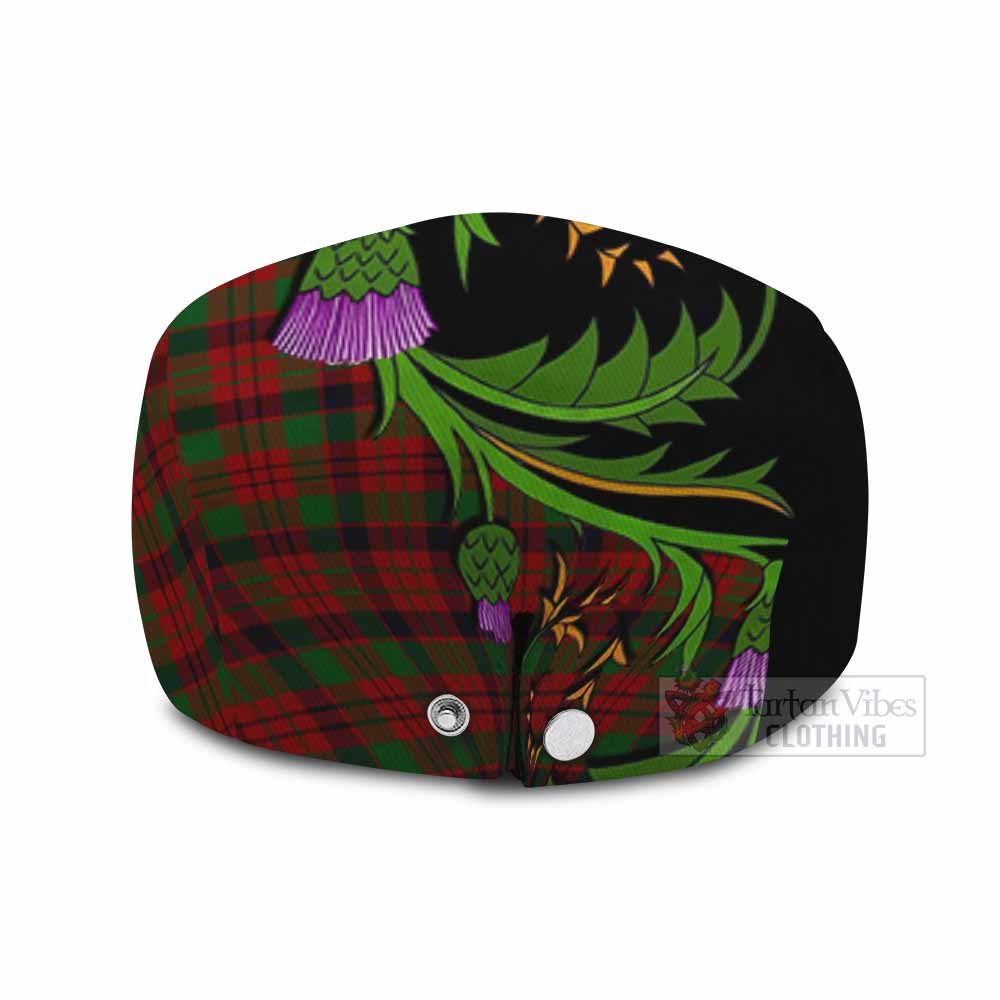 MacNicol (McNicol) Tartan Flat Cap, Jeff Cap Scottish Thistle Pride Heritage Art