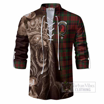 MacNicol (McNicol) Tartan Ghillie Shirt Roaring Lion Heritage