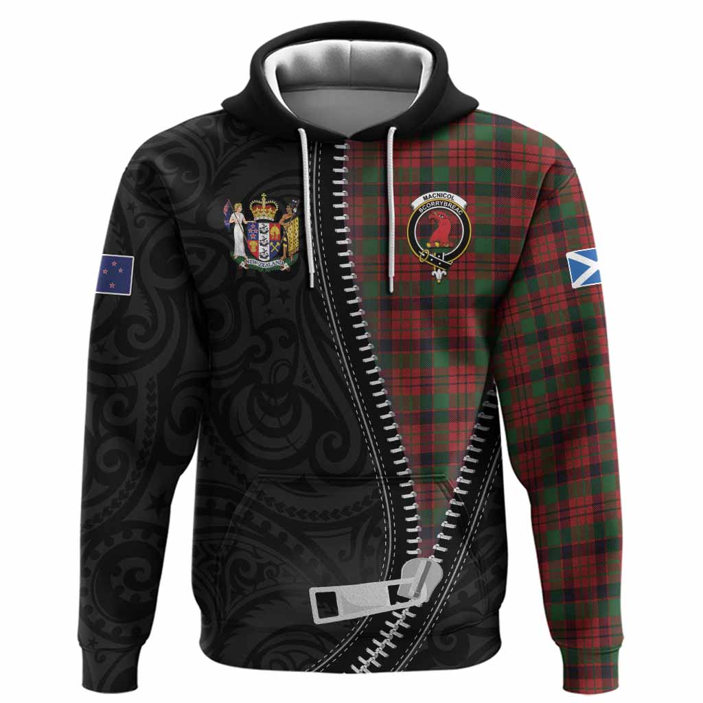 MacNicol (McNicol) Tartan Hoodie New Zealand Pattern Unique Zipper Stylized