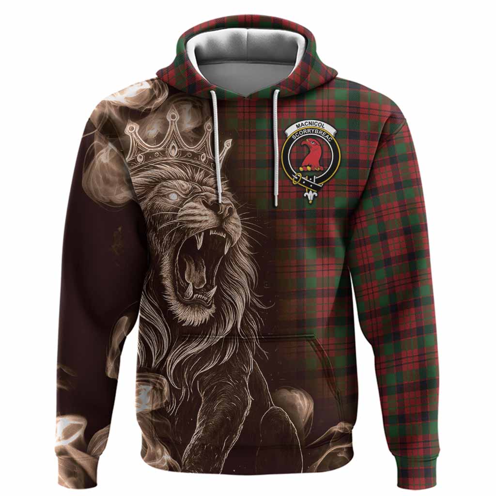 MacNicol (McNicol) Tartan Hoodie Roaring Lion Heritage