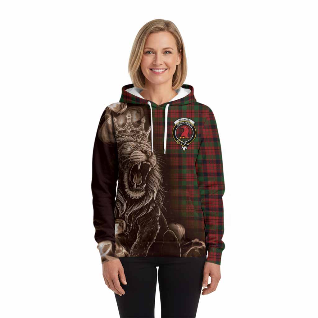 MacNicol (McNicol) Tartan Hoodie Roaring Lion Heritage