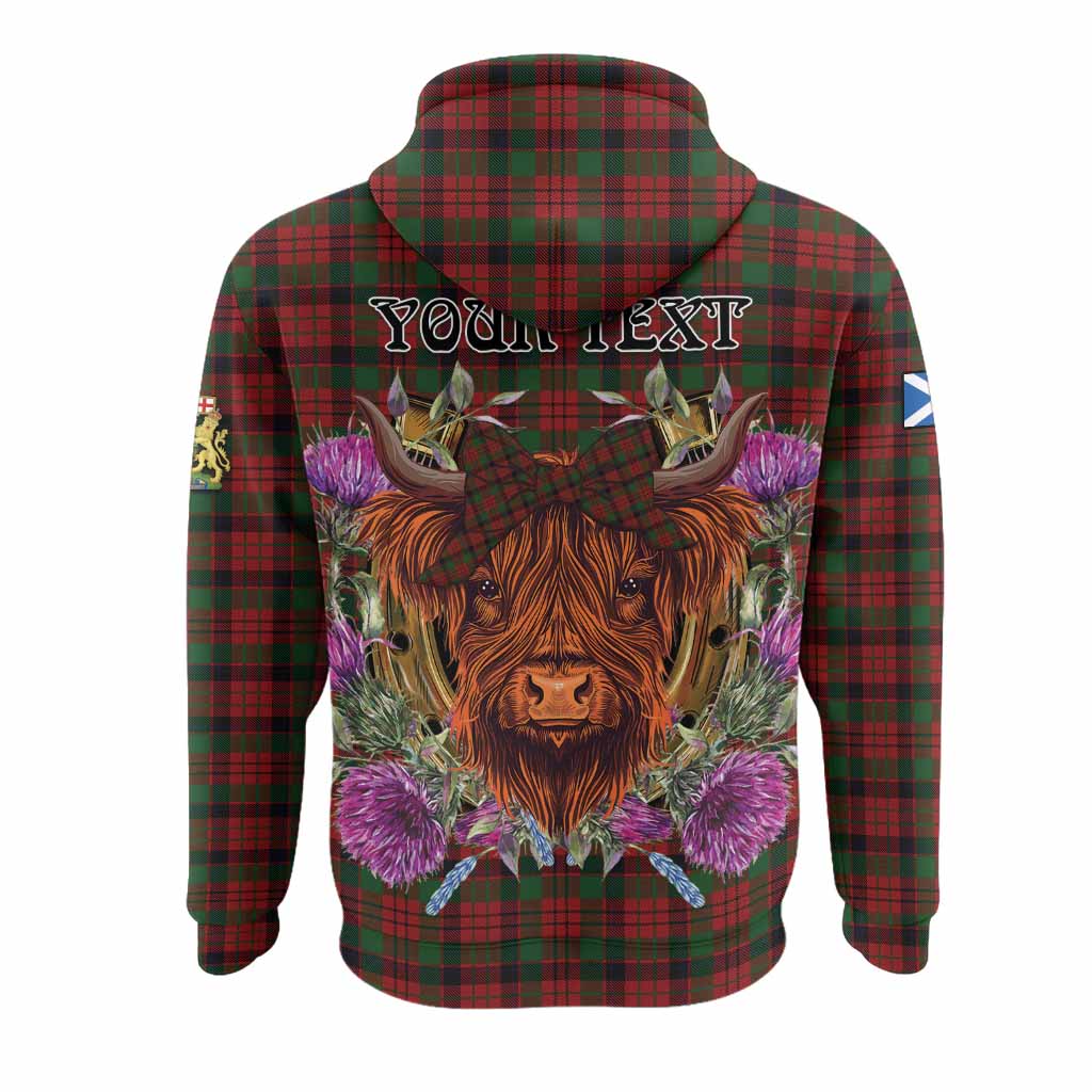 MacNicol (McNicol) Tartan Hoodie Scottish Thistle Heilan Coo