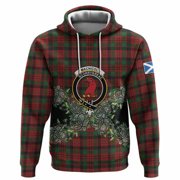 MacNicol (McNicol) Tartan Hoodie Thistle Scottish Spirit