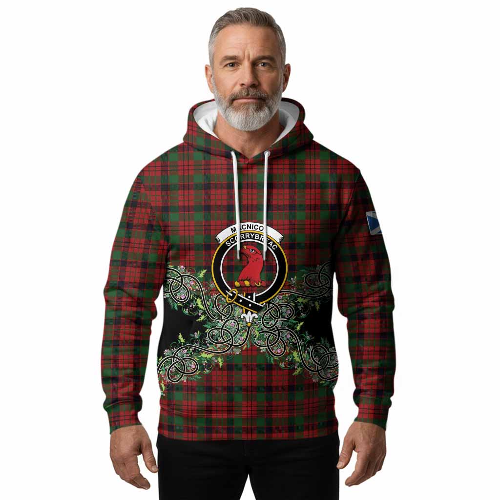 MacNicol (McNicol) Tartan Hoodie Thistle Scottish Spirit