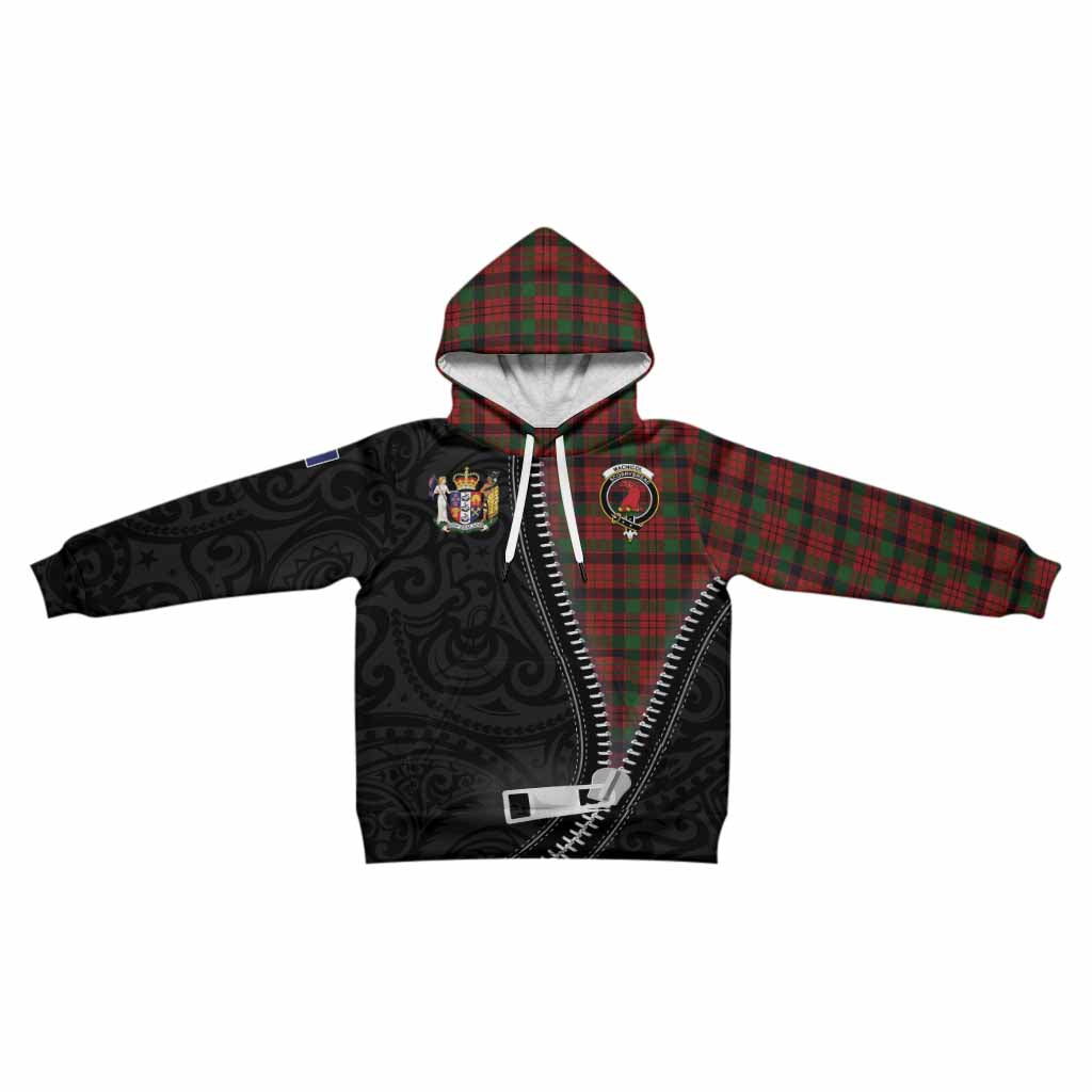 MacNicol (McNicol) Tartan Kid Hoodie New Zealand Pattern Unique Zipper Stylized