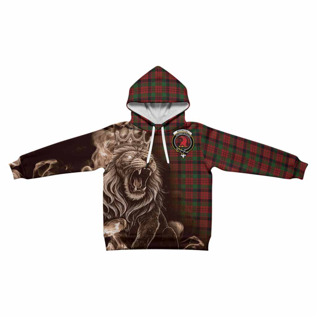 MacNicol (McNicol) Tartan Kid Hoodie Roaring Lion Heritage