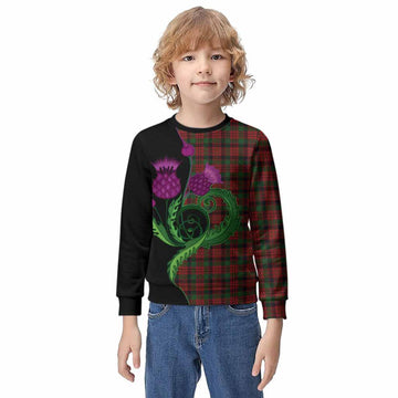 MacNicol (McNicol) Tartan Kid Knitted Sweatshirt Traditional Scottish Thistle