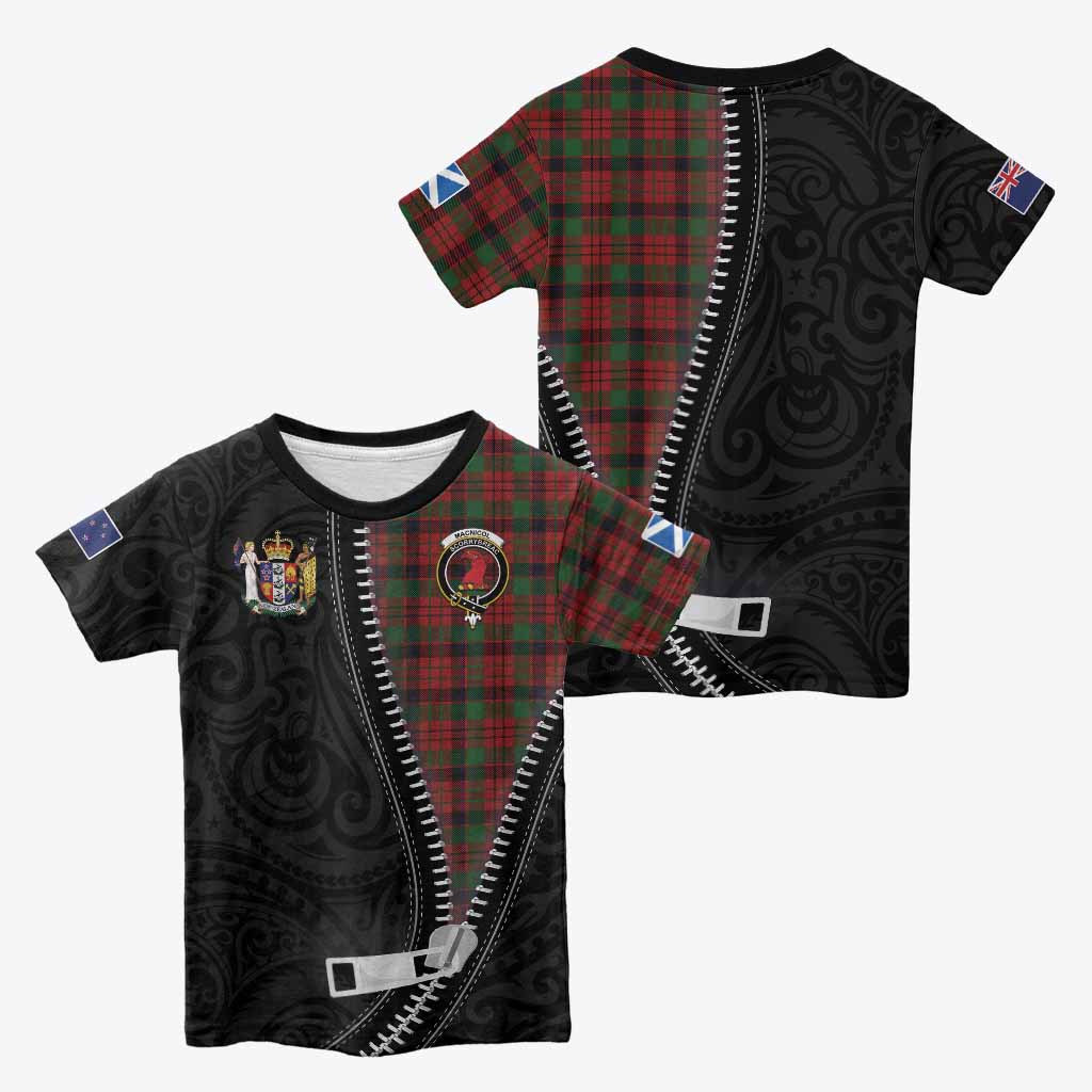 MacNicol (McNicol) Tartan Kid T-shirt New Zealand Pattern Unique Zipper Stylized