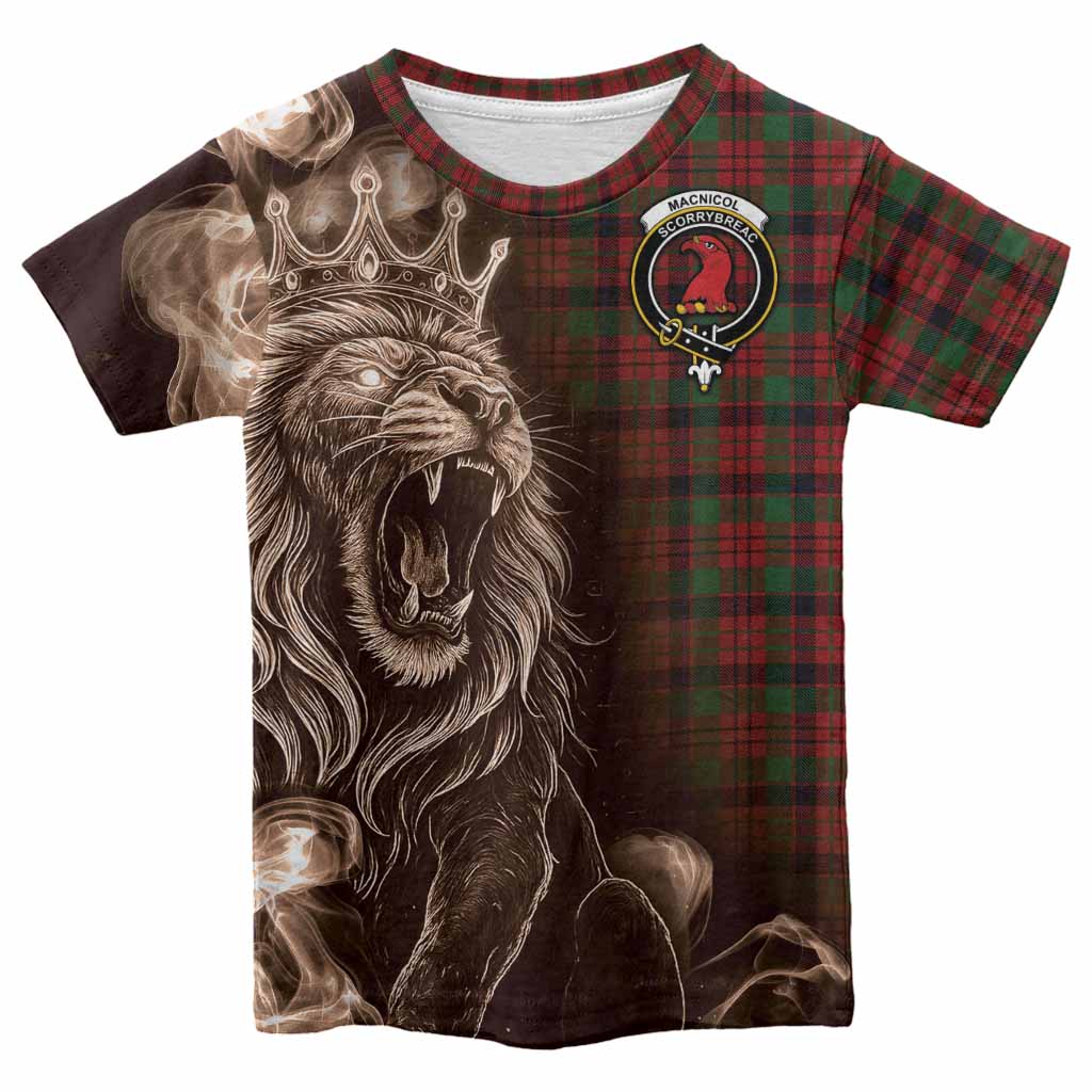 MacNicol (McNicol) Tartan Kid T-shirt Roaring Lion Heritage