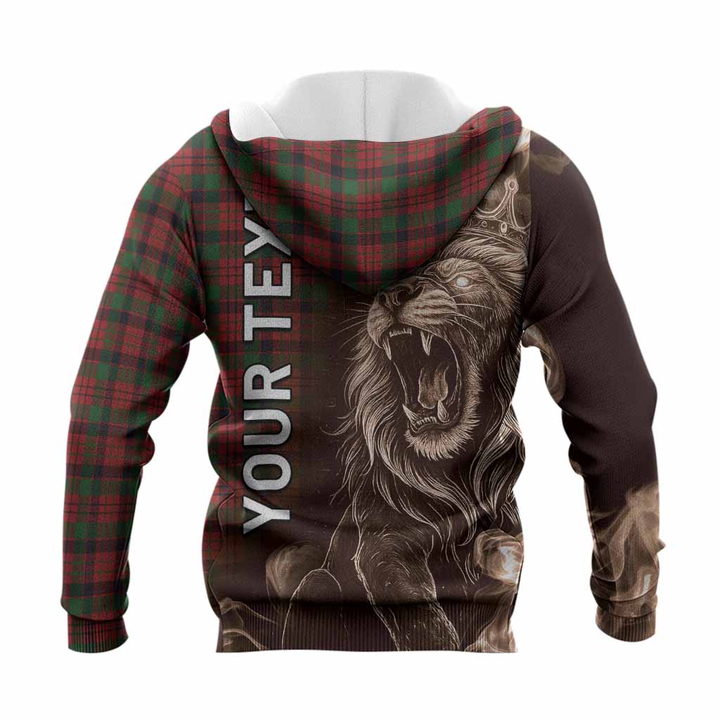 MacNicol (McNicol) Tartan Knitted Hoodie Roaring Lion Heritage