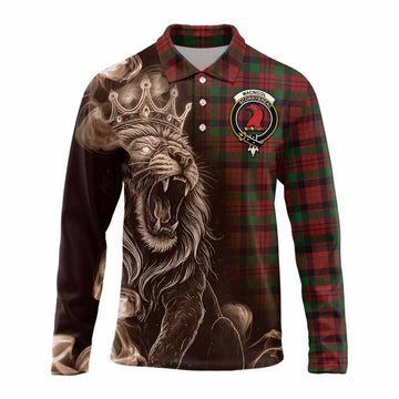 MacNicol (McNicol) Tartan Long Sleeve Polo Shirt Roaring Lion Heritage