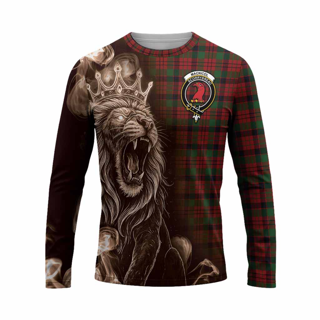 MacNicol (McNicol) Tartan Long Sleeve T-Shirt Roaring Lion Heritage