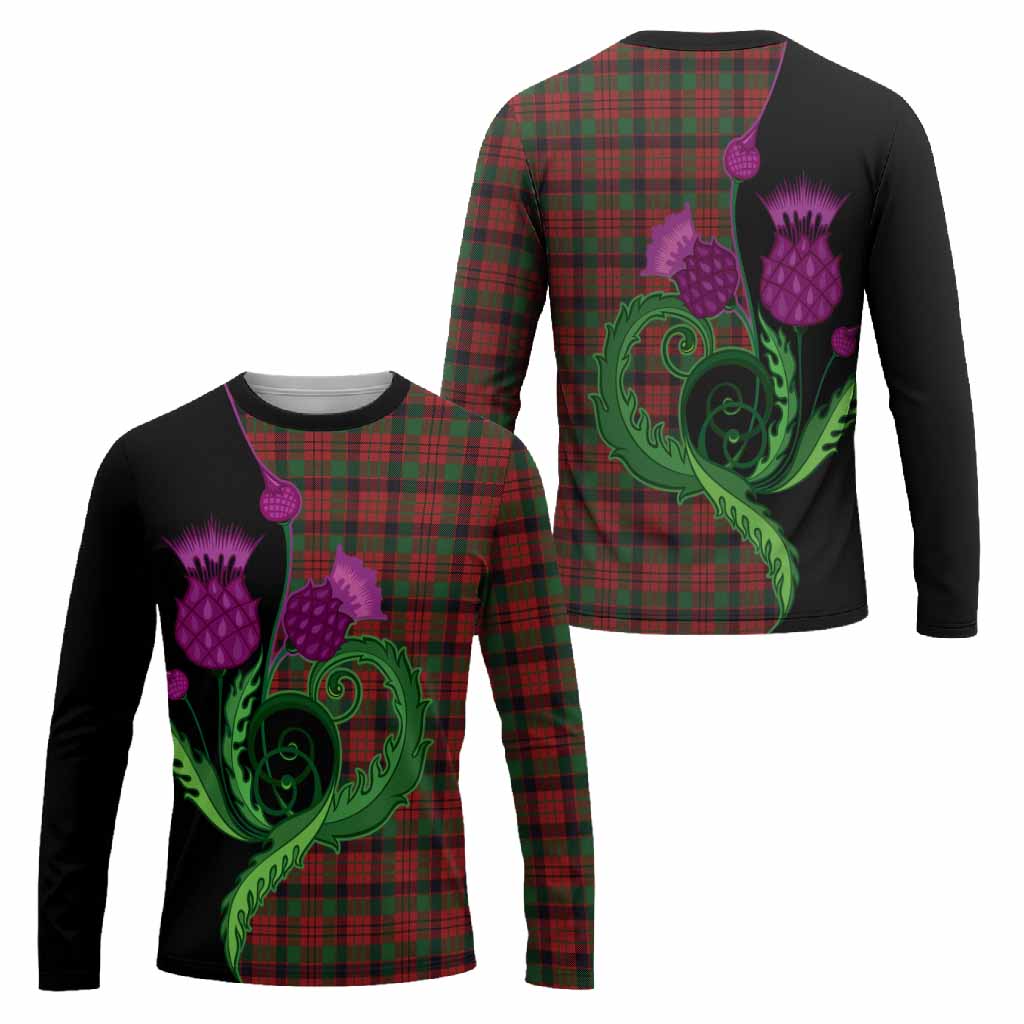 MacNicol (McNicol) Tartan Long Sleeve T-Shirt Traditional Scottish Thistle