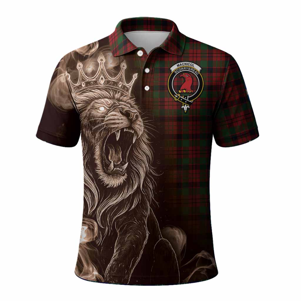 MacNicol (McNicol) Tartan Polo Shirt Roaring Lion Heritage