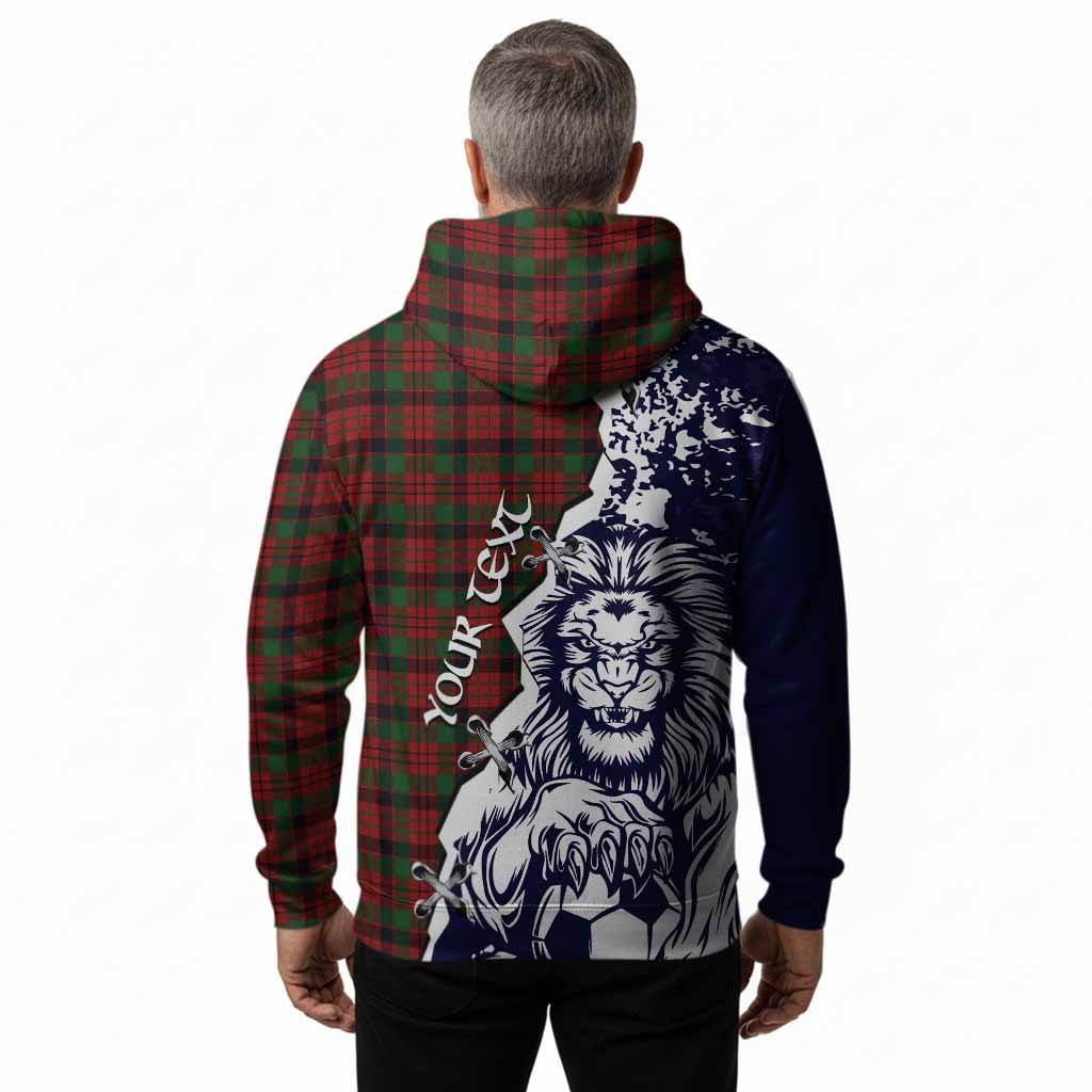 MacNicol (McNicol) Tartan Scottish Hoodie Angry Lion With Soccer Ball Style