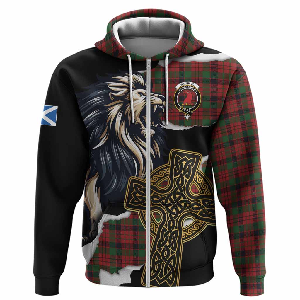 MacNicol (McNicol) Tartan Scottish Hoodie Lion Celtic Heritage