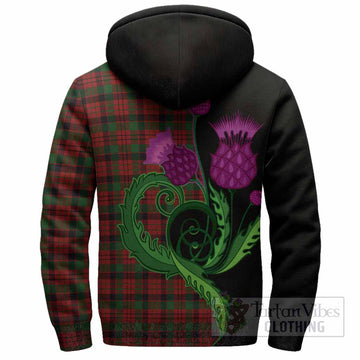MacNicol (McNicol) Tartan Sherpa Hoodie Traditional Scottish Thistle