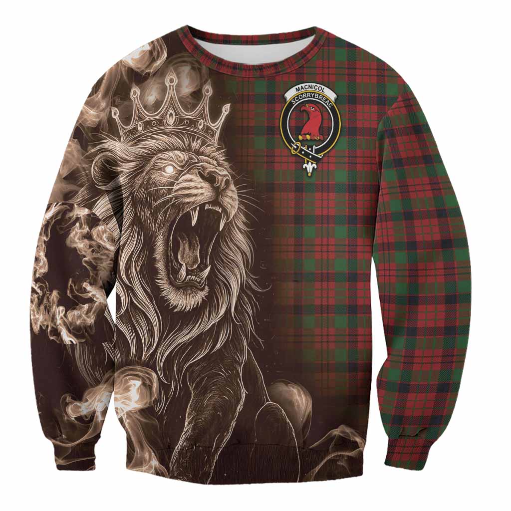 MacNicol (McNicol) Tartan Sweatshirt Roaring Lion Heritage